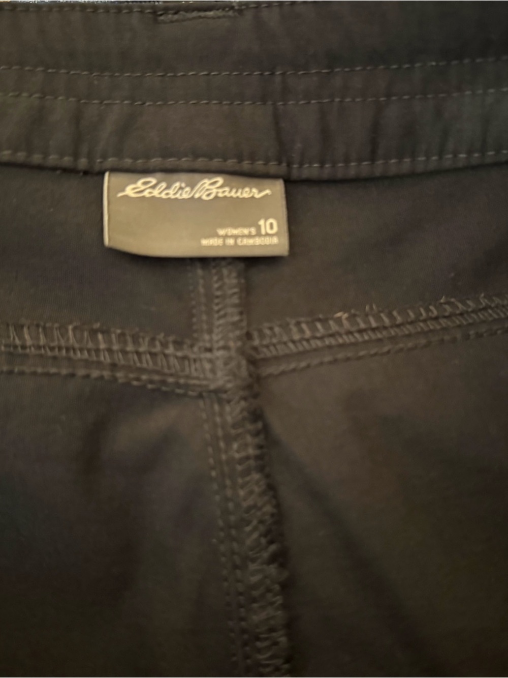 Eddie Bauer Women’s Black Cargo Capri Pants - Picture 3 of 5
